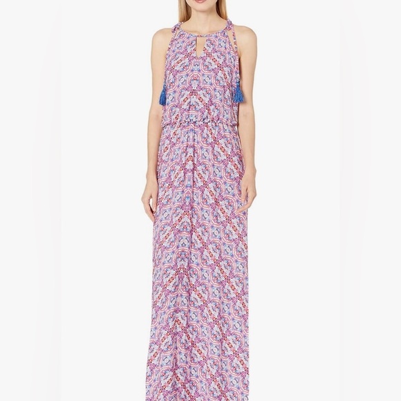 Maggy London Women’s Jersey Blouson Maxi Size 10 - Picture 1 of 7